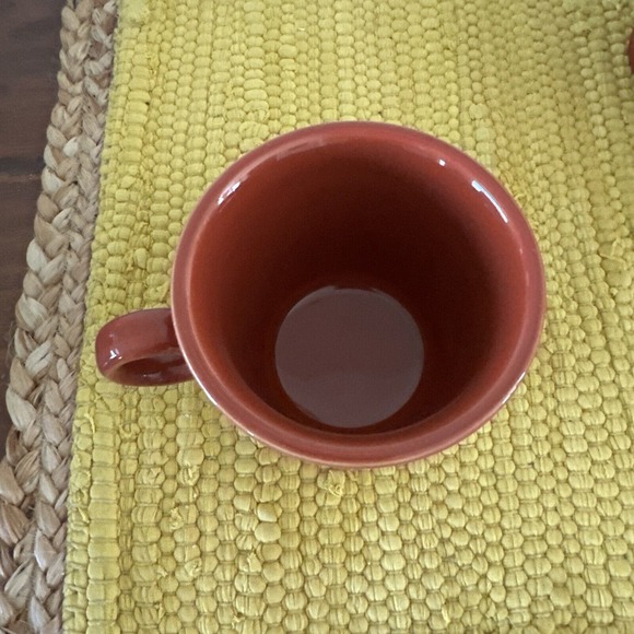 Fiesta Fiestaware Retired Paprika Ring Handled Mug Coffee Cup USA in New Cond - Picture 2 of 3